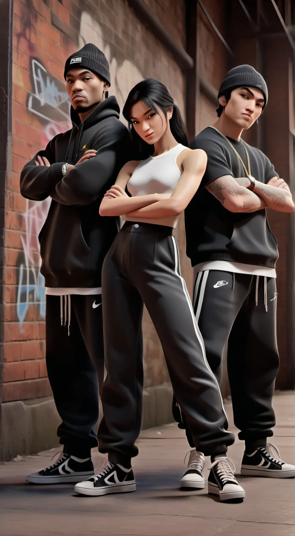 ai character: Shadow Trio background