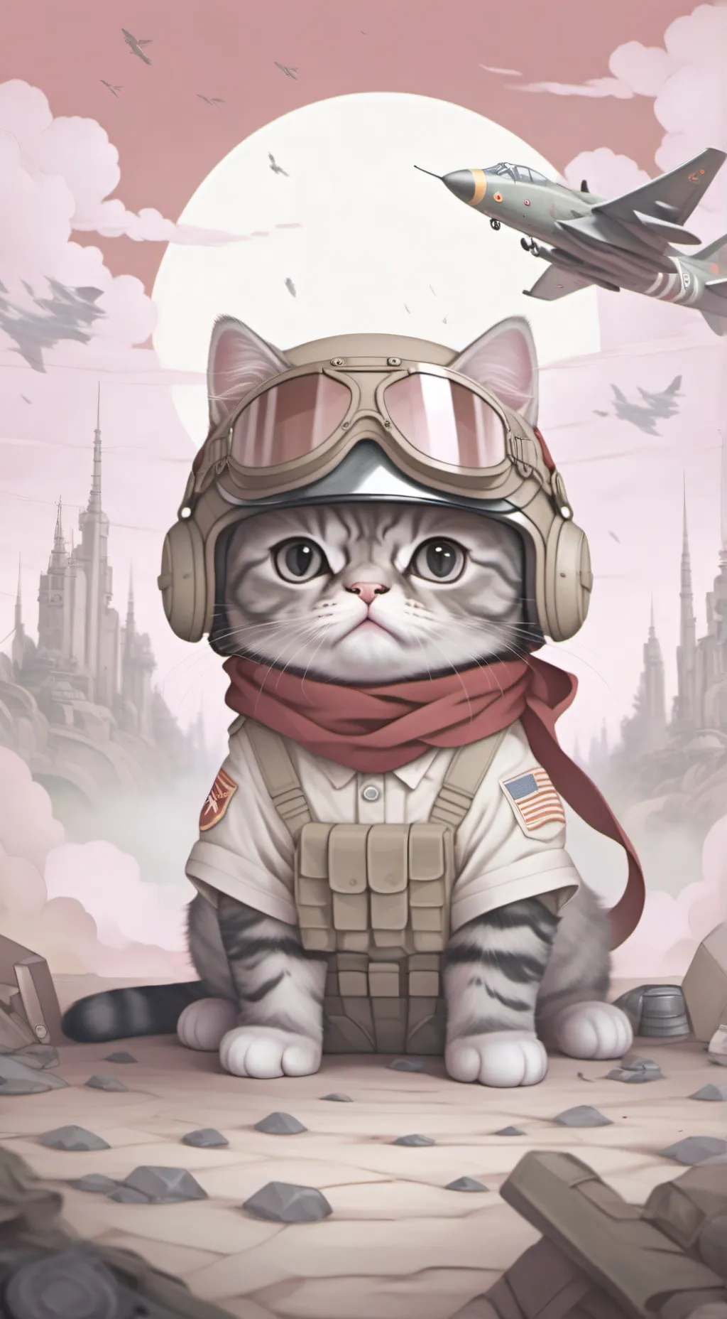 ai character: LA ULTIMA GUERRA background