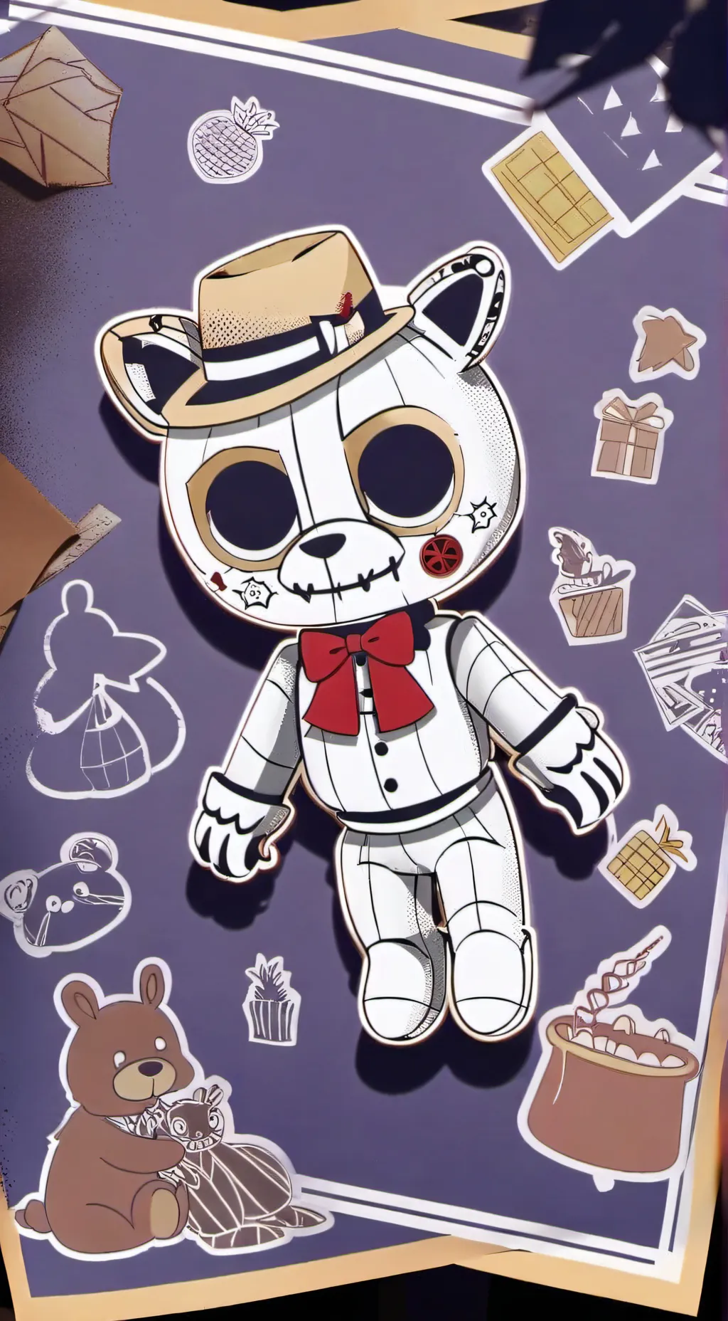 ai character: FnaF pick me🍓 background