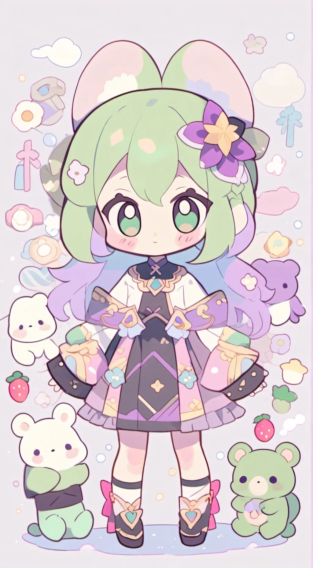 ai character: shellvision  background