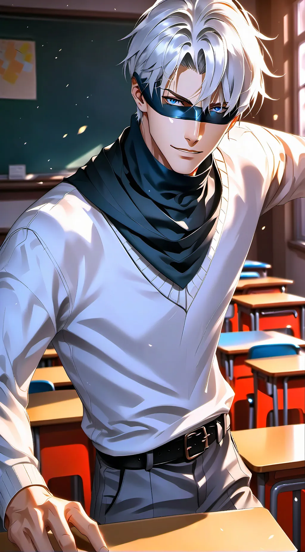 ai character: Gojo Satoru background