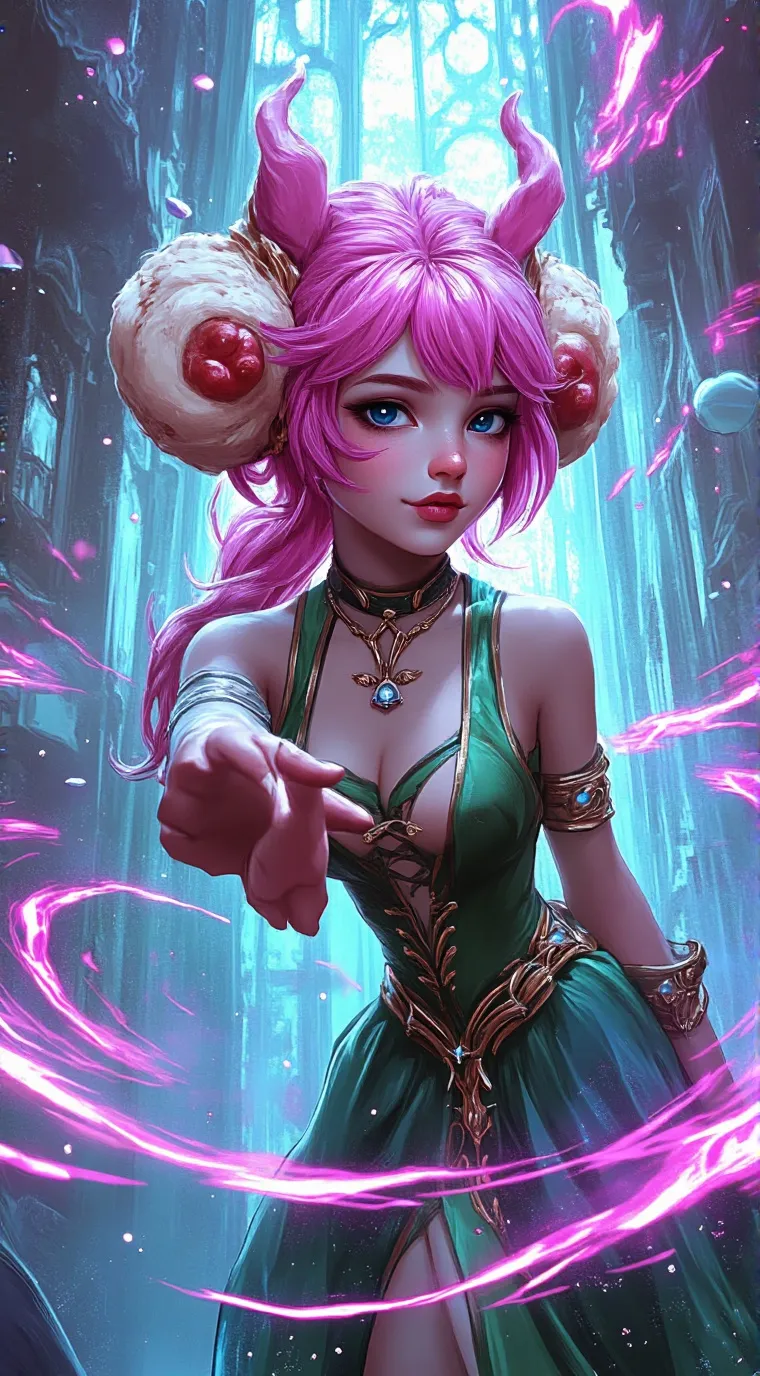 ai character: hotdog priocess  background