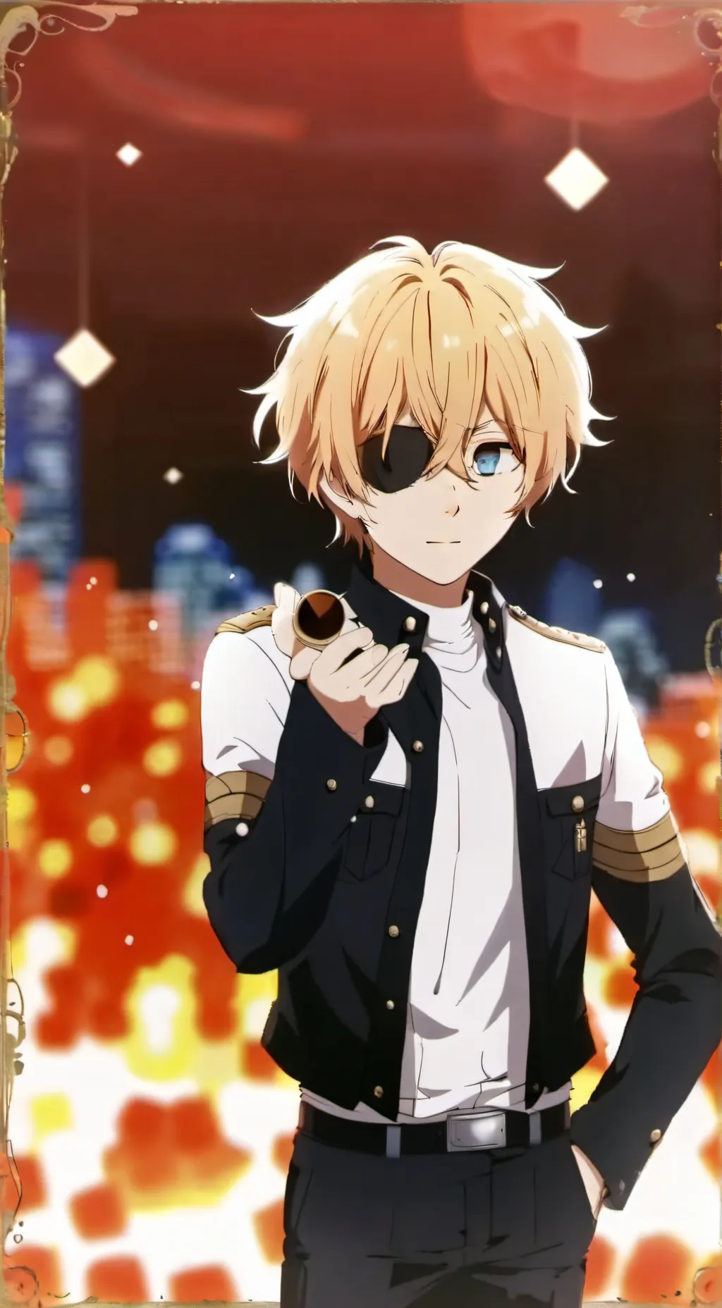 ai character: ballte field background