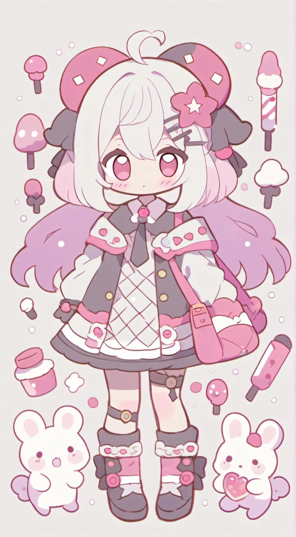 ai character: fruitcake background