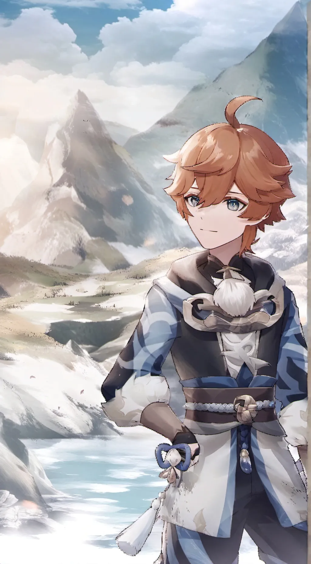 ai character: Child tartaglia  background