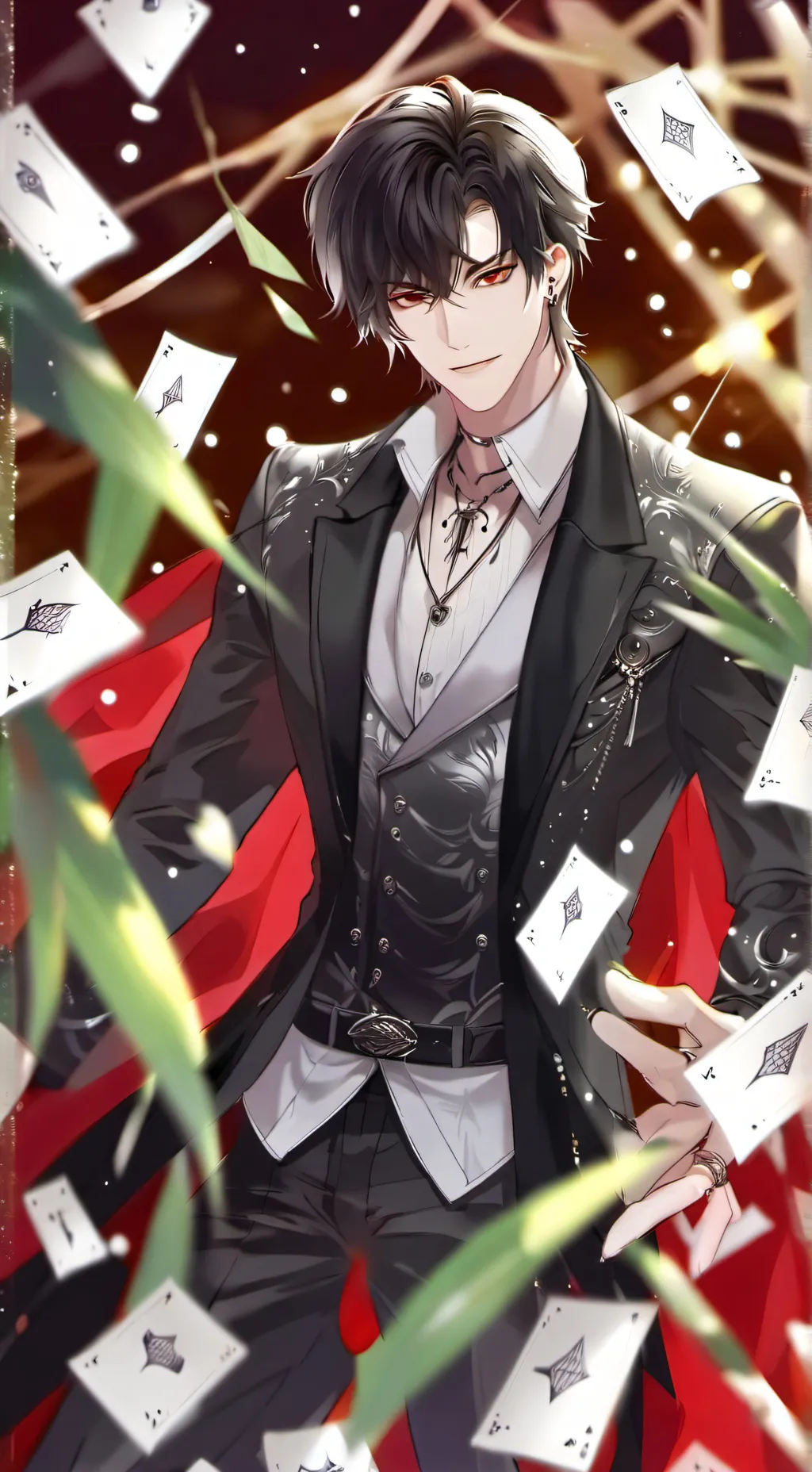 ai character: □~Asher Q. P.~□ background