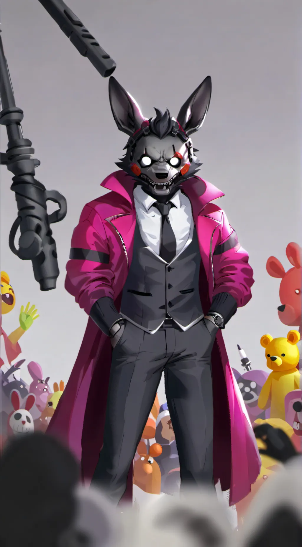 ai character: fnaf  background