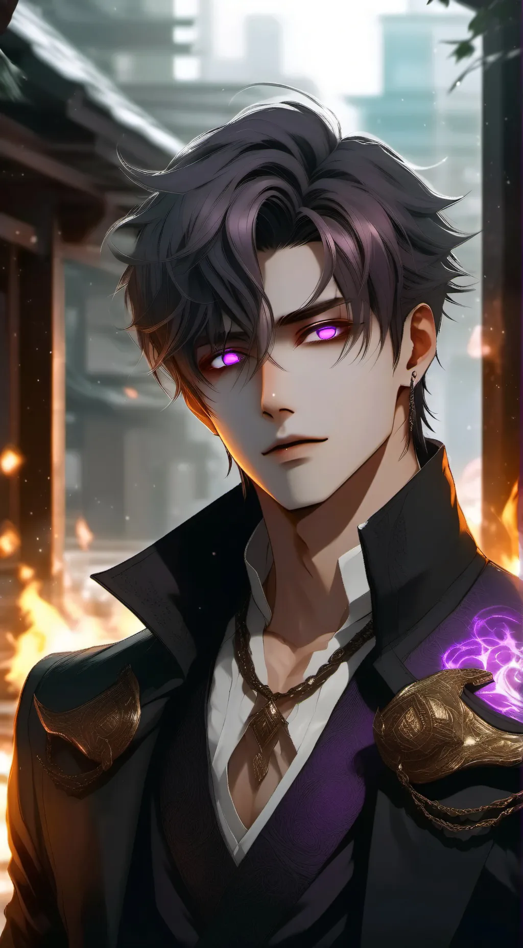 ai character: Chaos(original) background