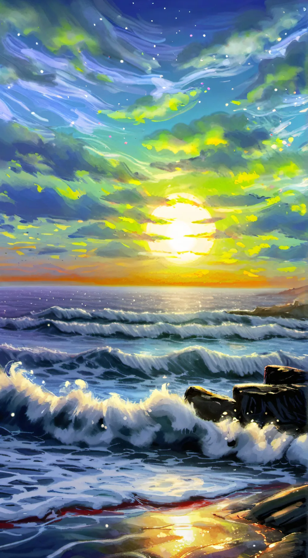 ai character: Pin background