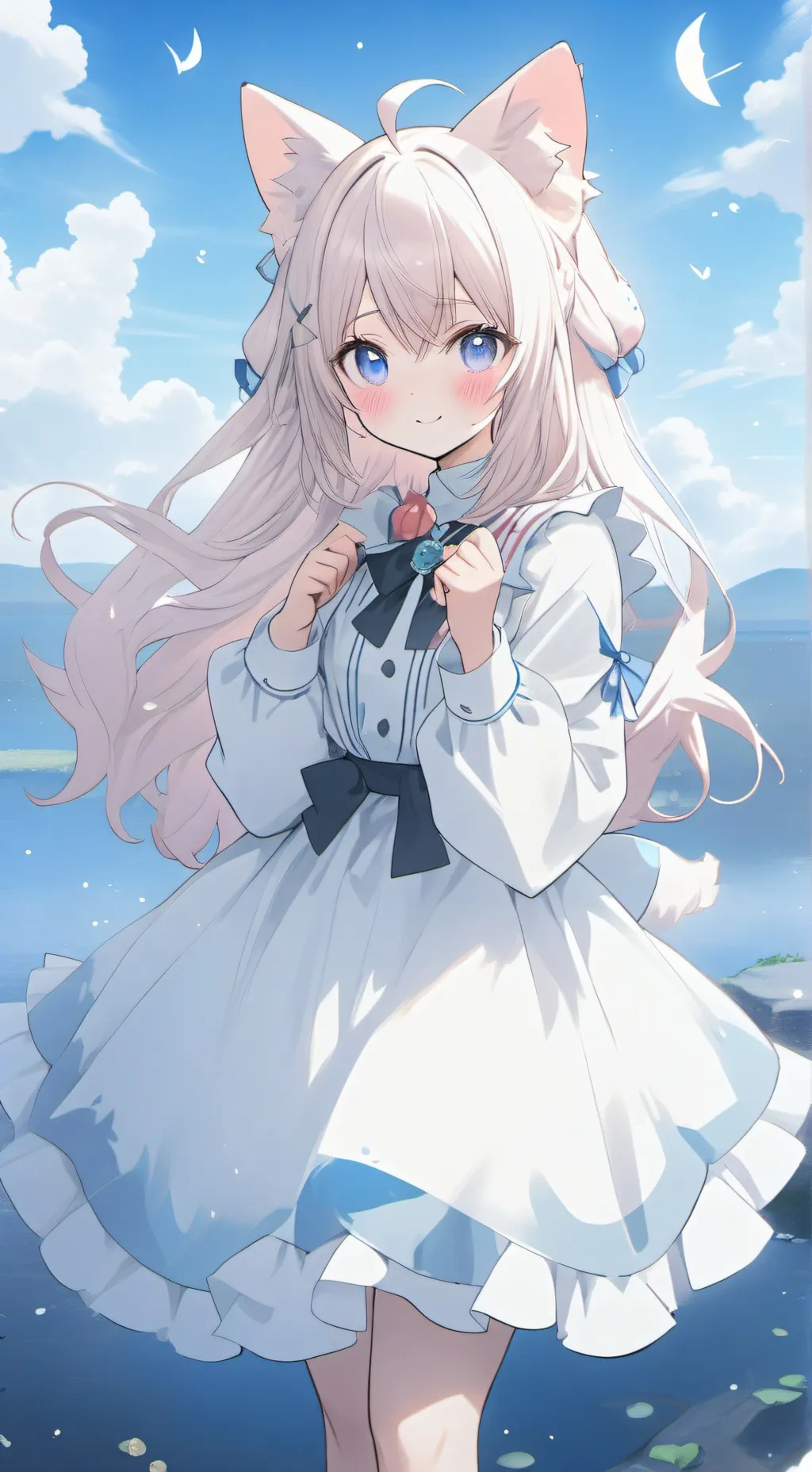 ai character: fille chat background