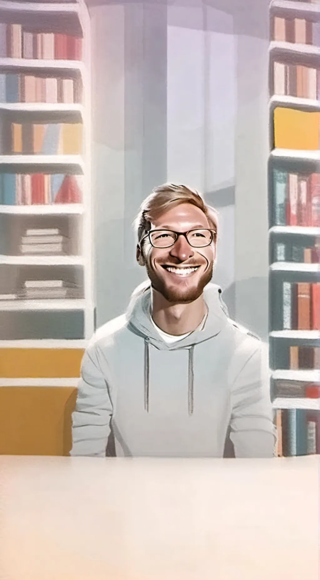 ai character: Prof. MemeStream background