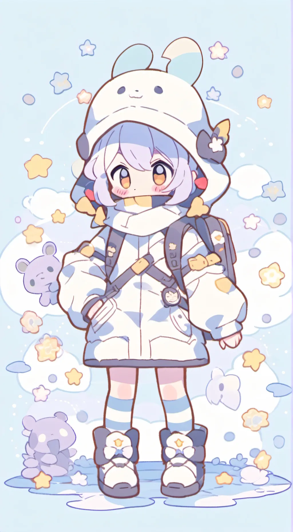 ai character: Smiling Critters!! background