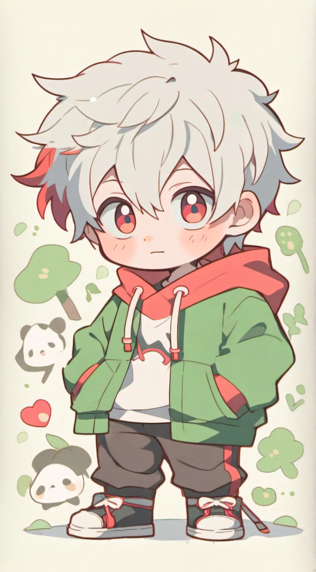 ai character: baby shoto  background