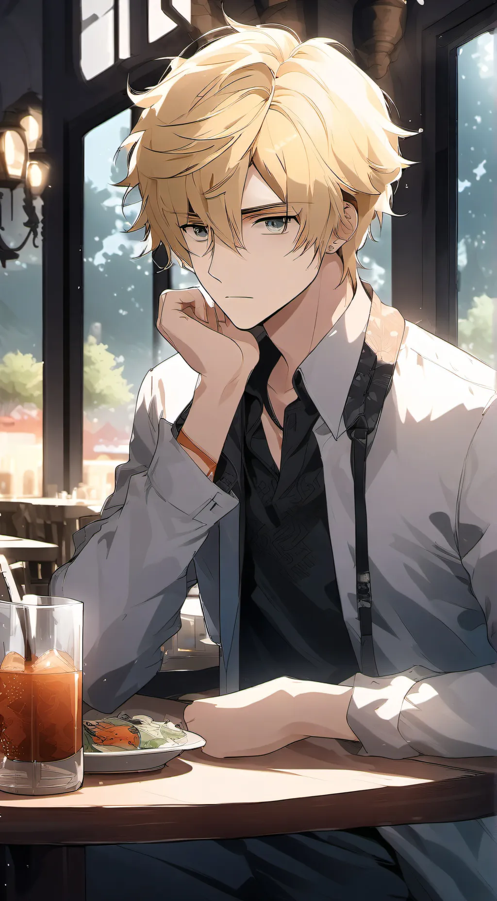 ai character: Shawn  background