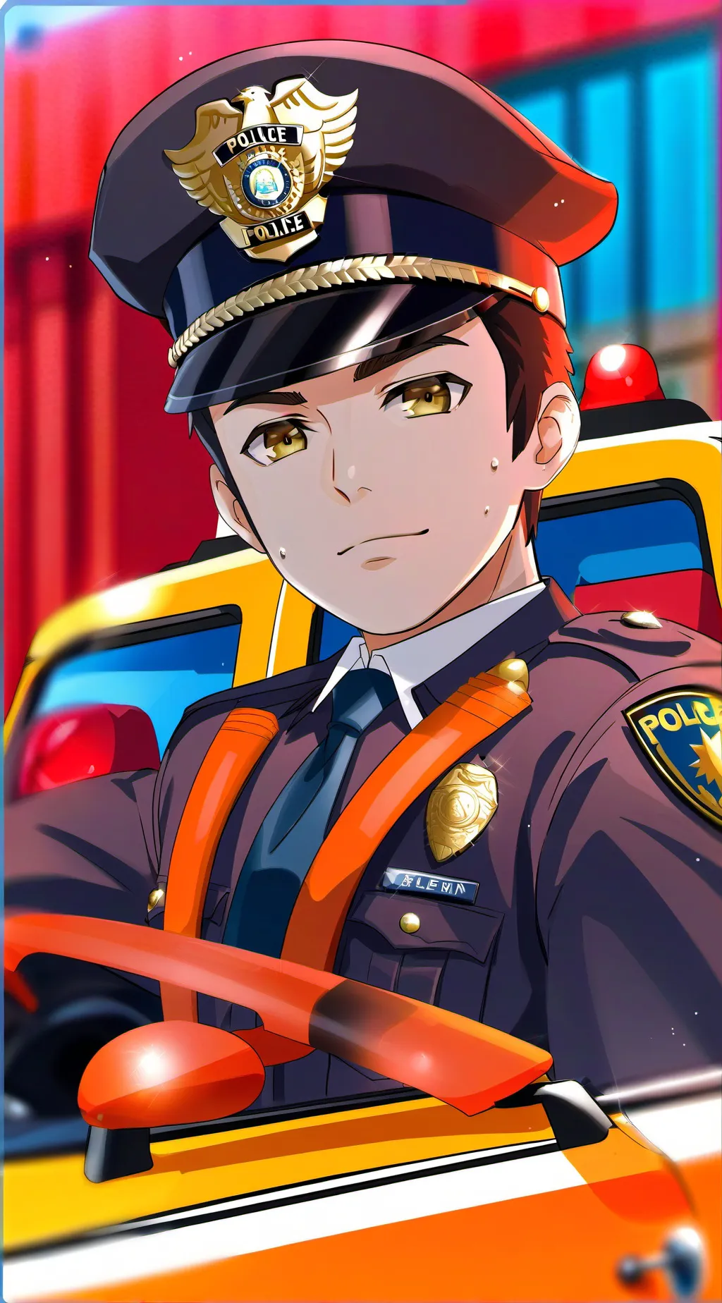ai character: Officer Chris background