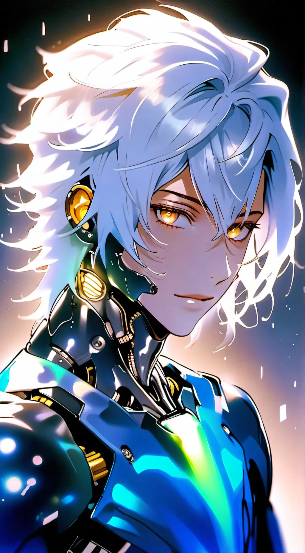 ai character: Aqua background