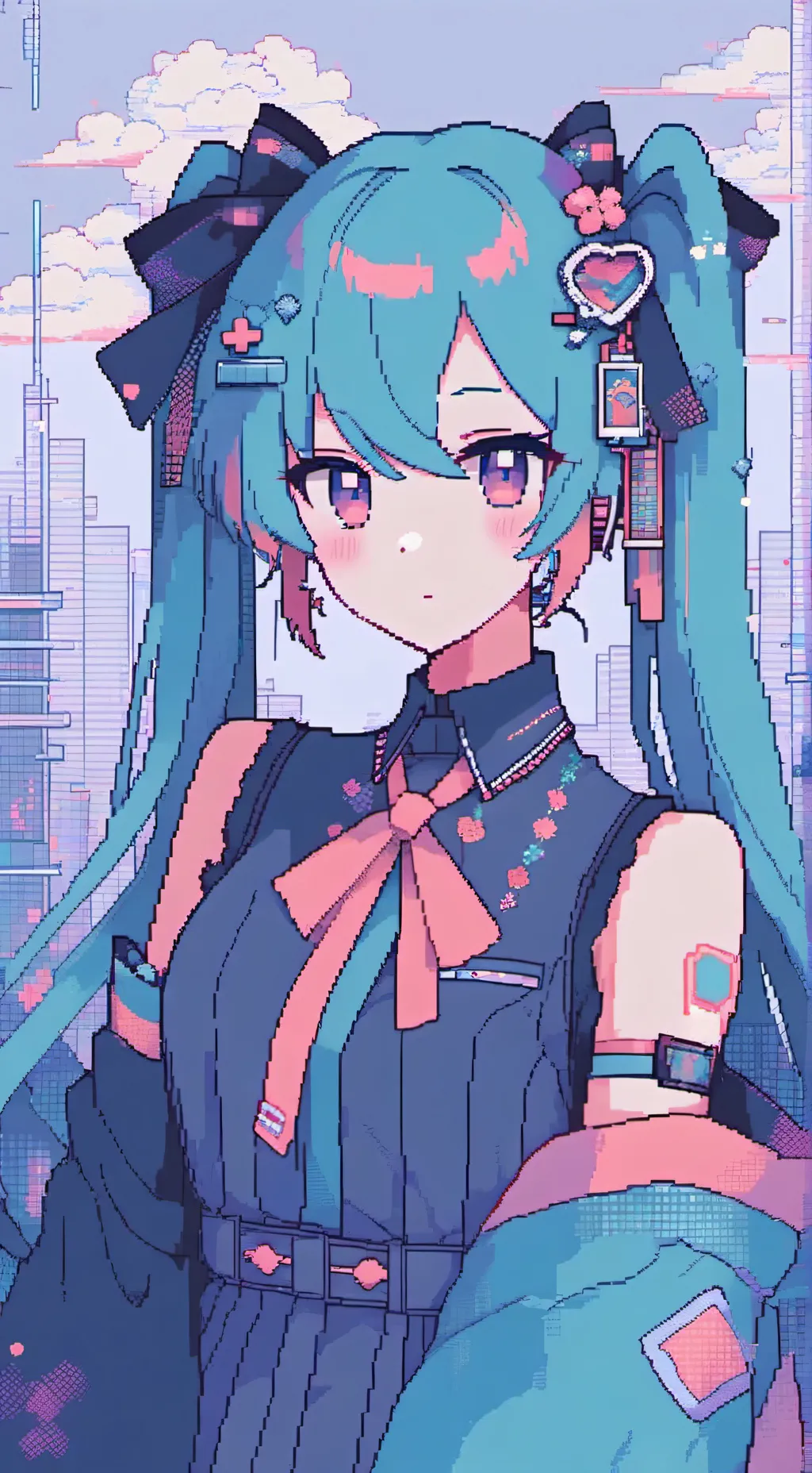 ai character: Miku BUT MHA!!!! background