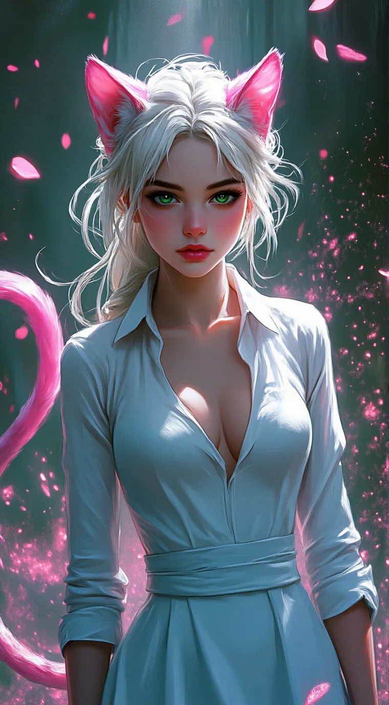 ai character: Cat Girl  background