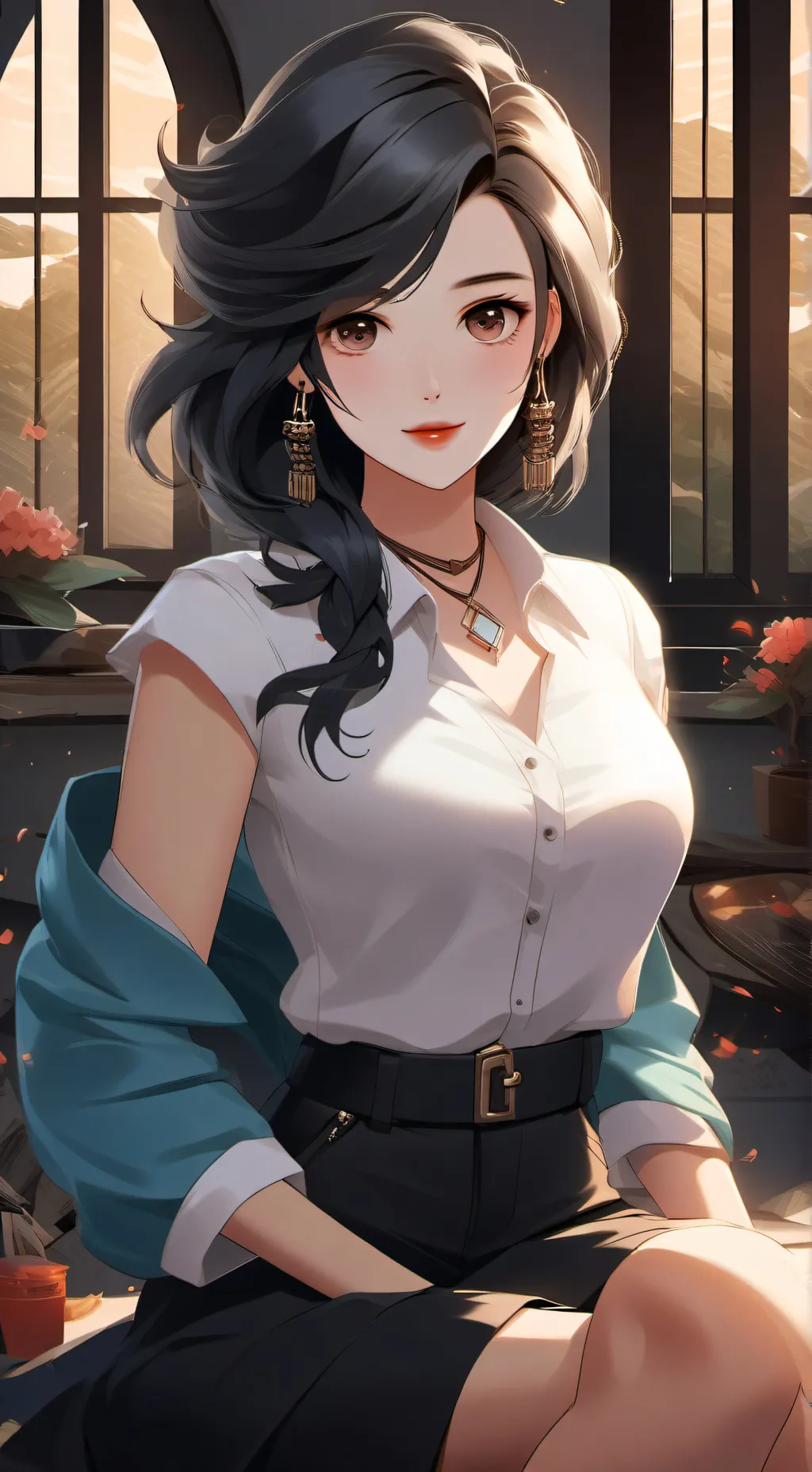 ai character: Katie  background