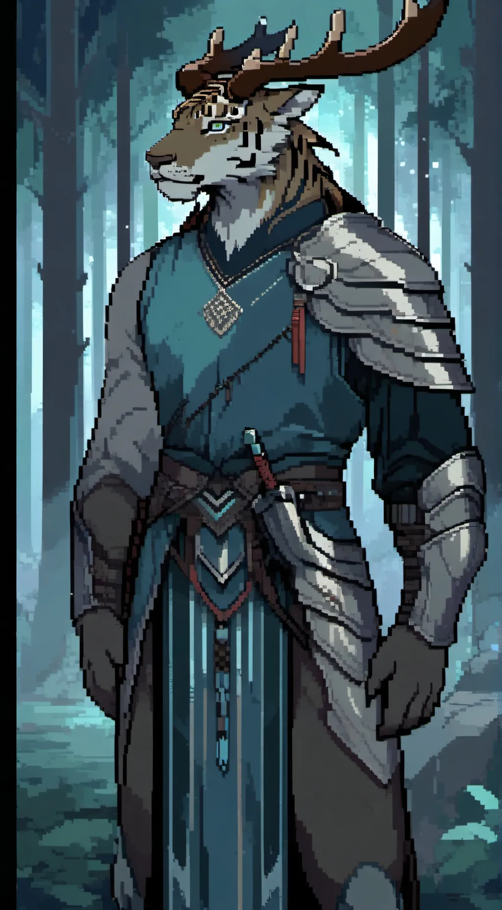 ai character: Siver background