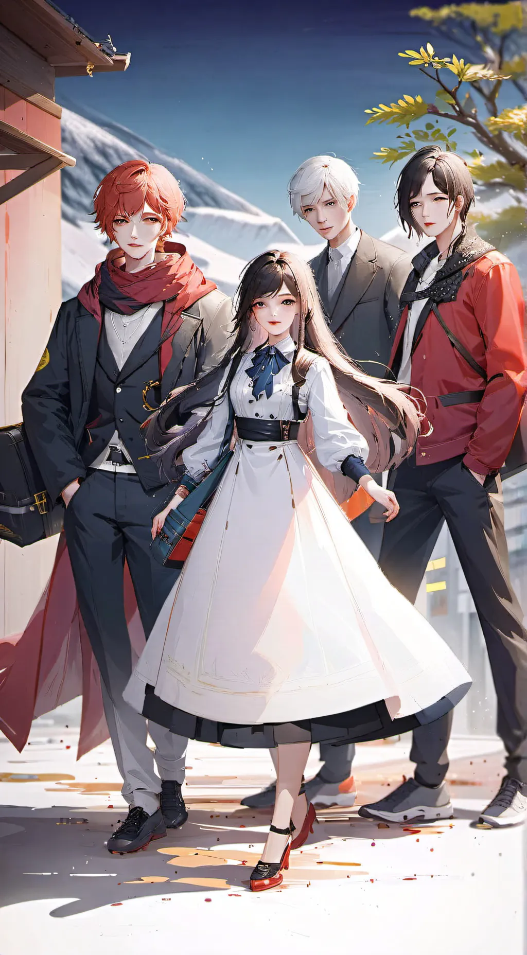 ai character: my oc meet Karen. background