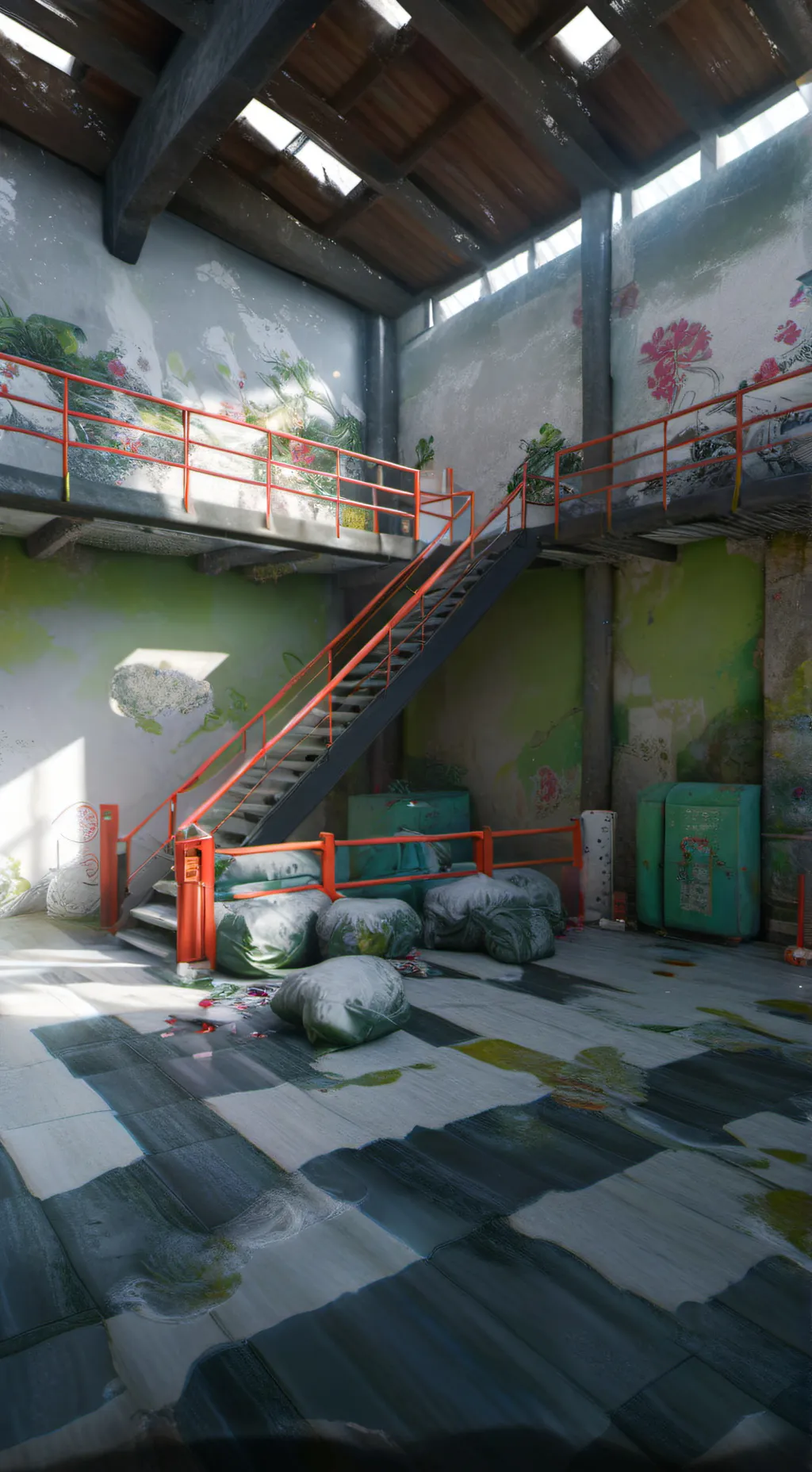 ai character: Scary baboon background