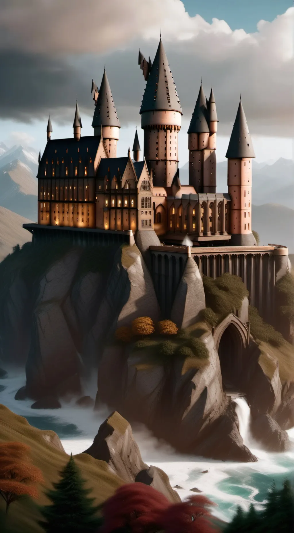 ai character: Hogwarts  background