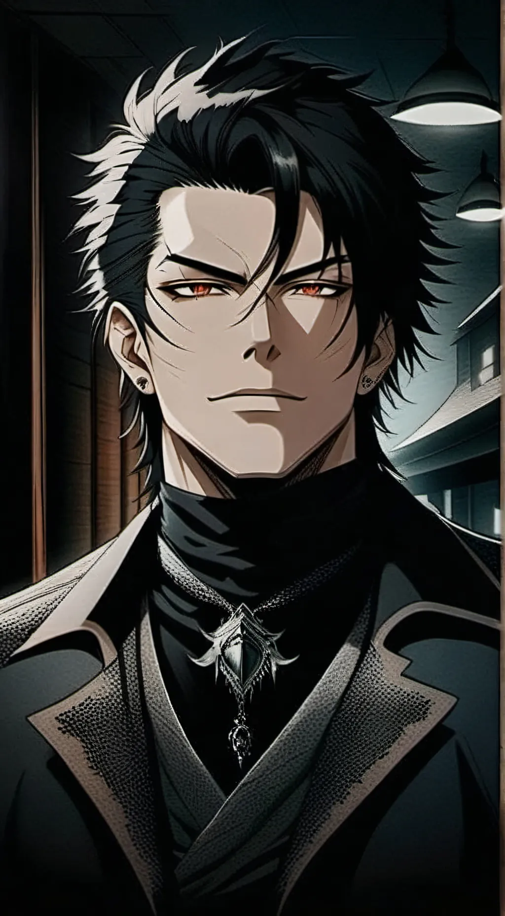 ai character: Dartavian Grey background