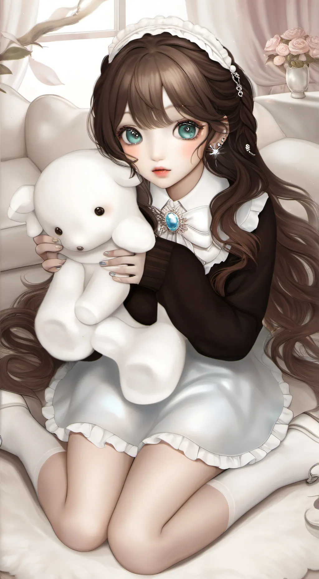 ai character: ✿❀𝐷𝑎𝑛𝑖𝑒𝑙𝑙𝑒 𝑋𝑦𝑙𝑒 ❀✿ background