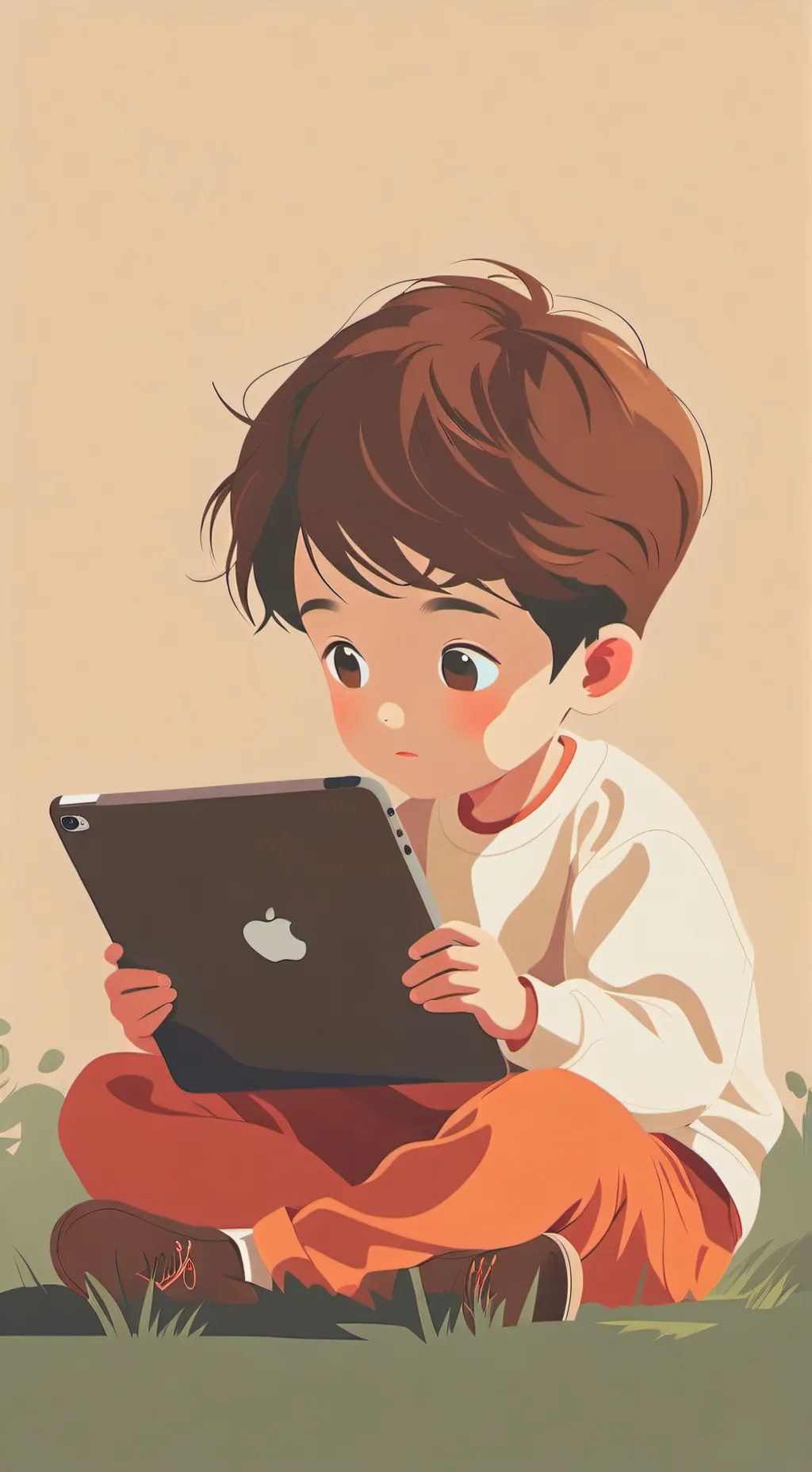 ai character: iPad kid/Timmy background