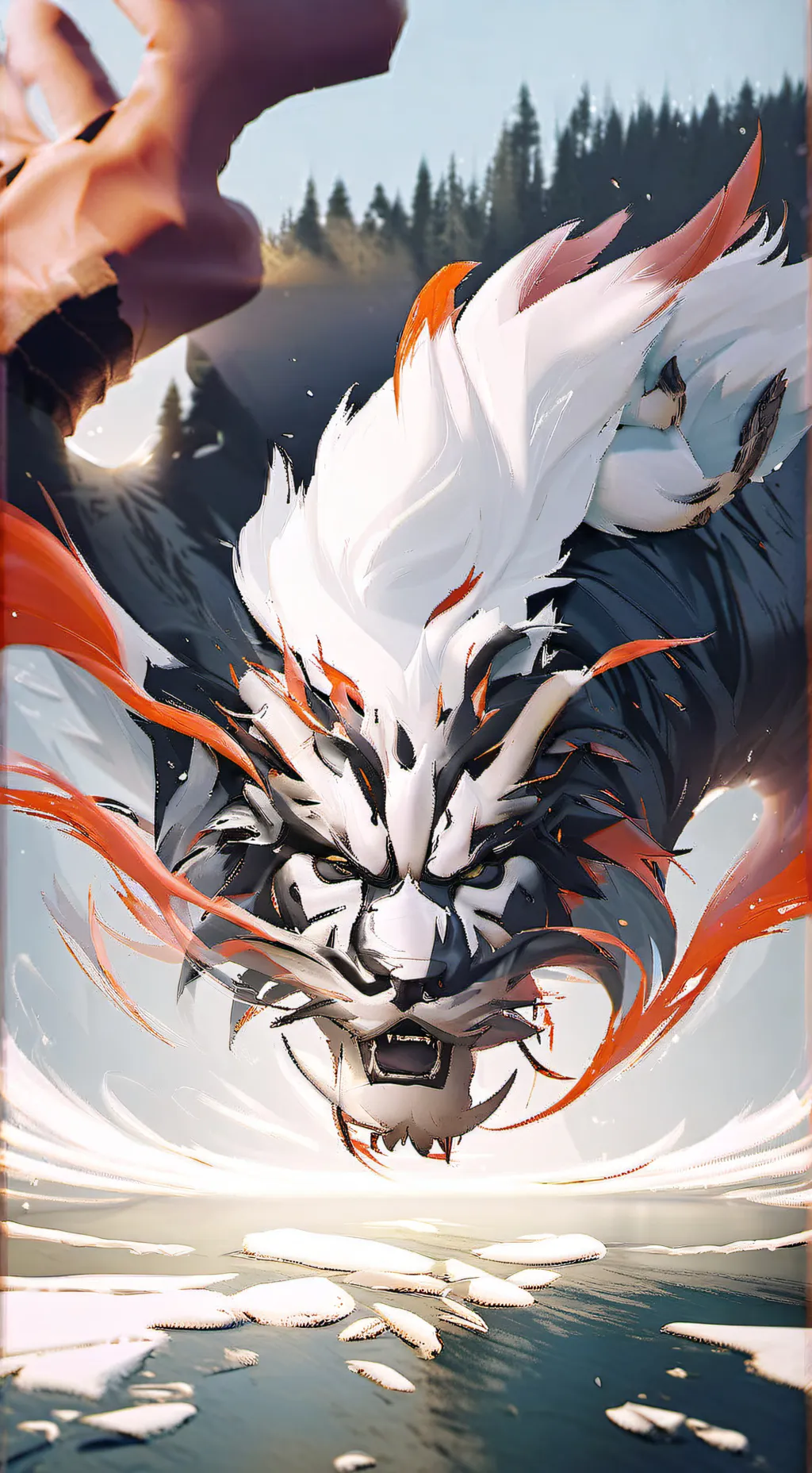 ai character: Dragon ￼ background