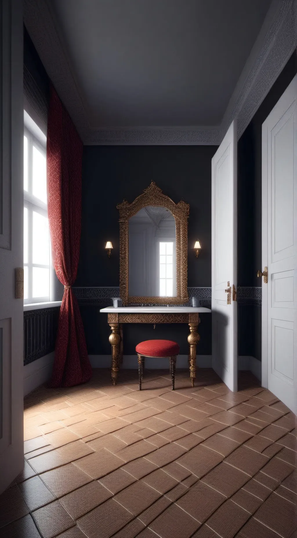 ai character: backrooms levels background