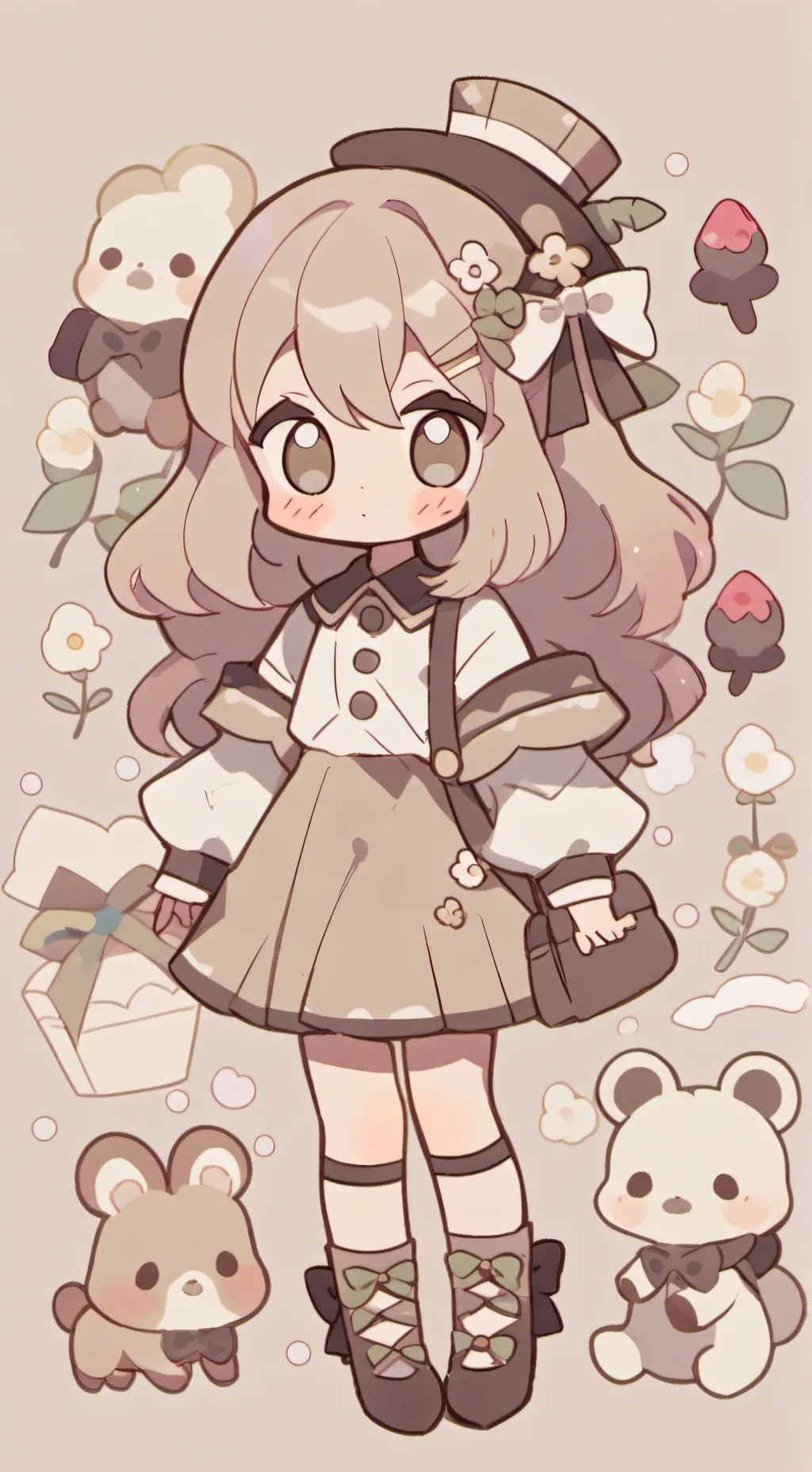 ai character: Dandys world background