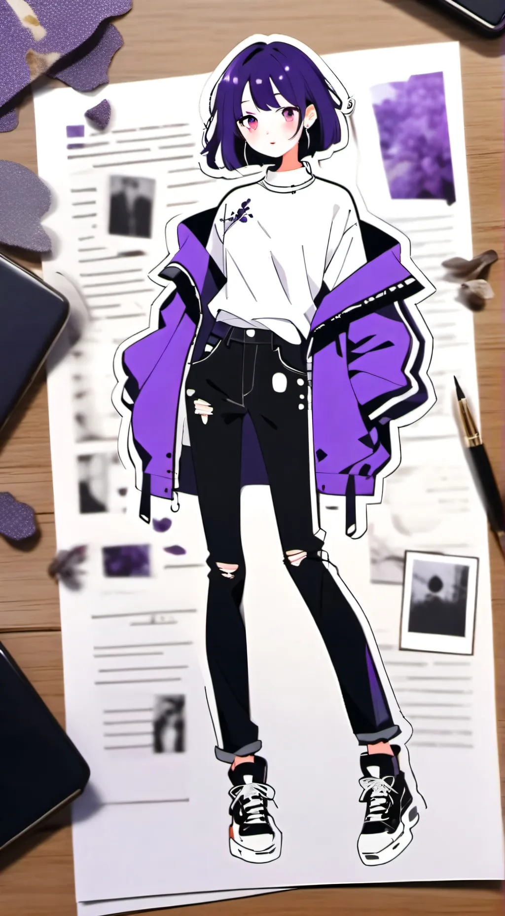 ai character: Ash background