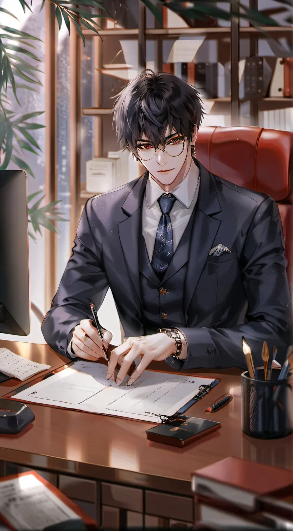 ai character: Edgar  background