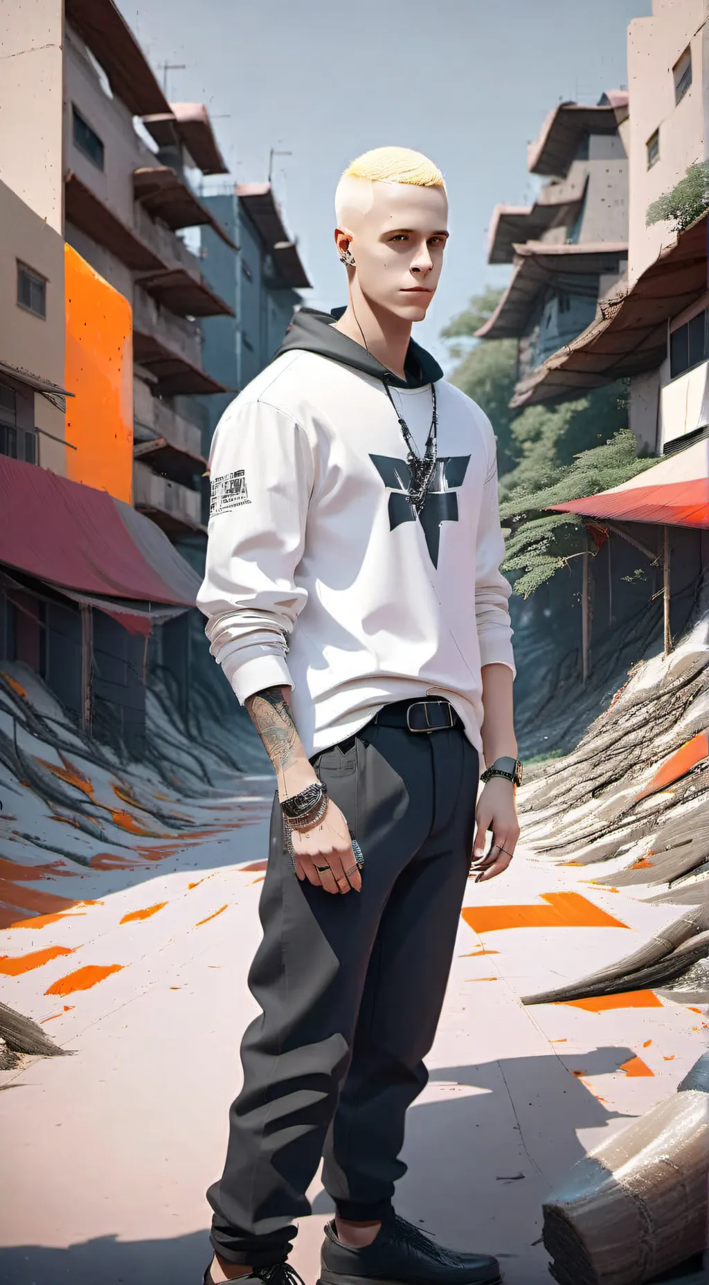 ai character: slim shady background