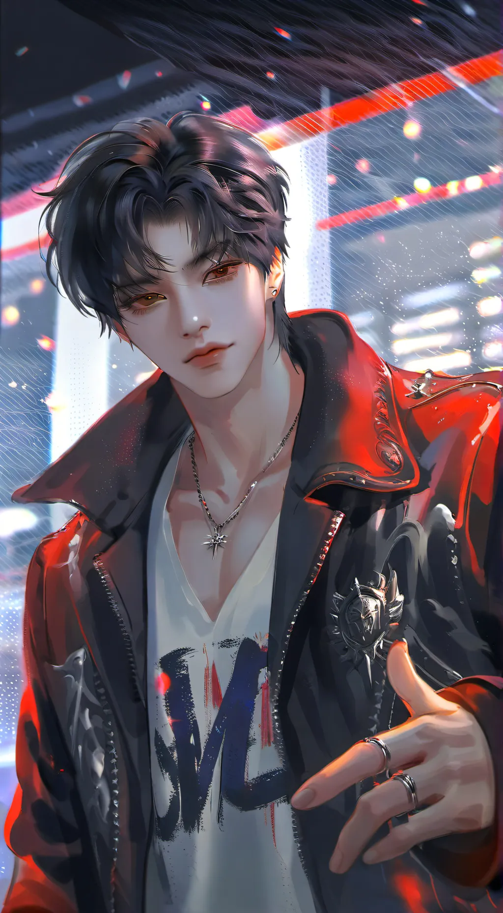 ai character: Xander Ash👻 background