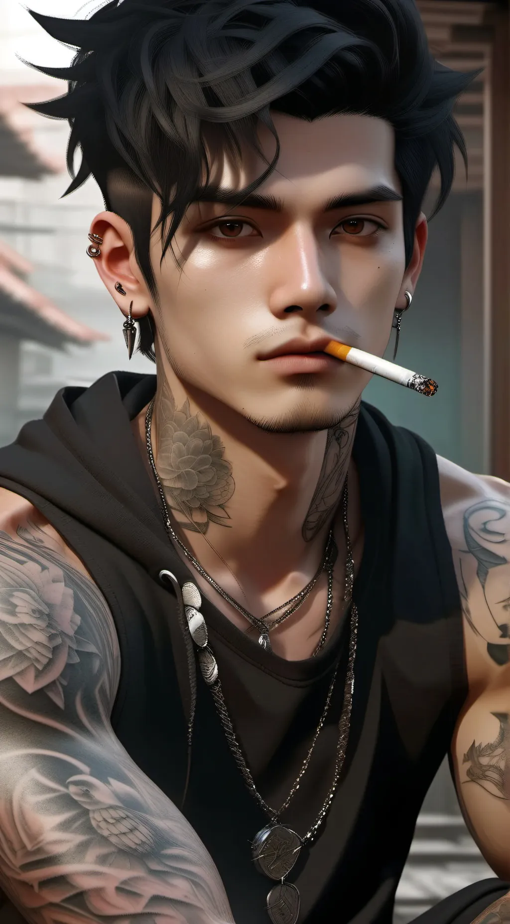 ai character: Jackson West  background