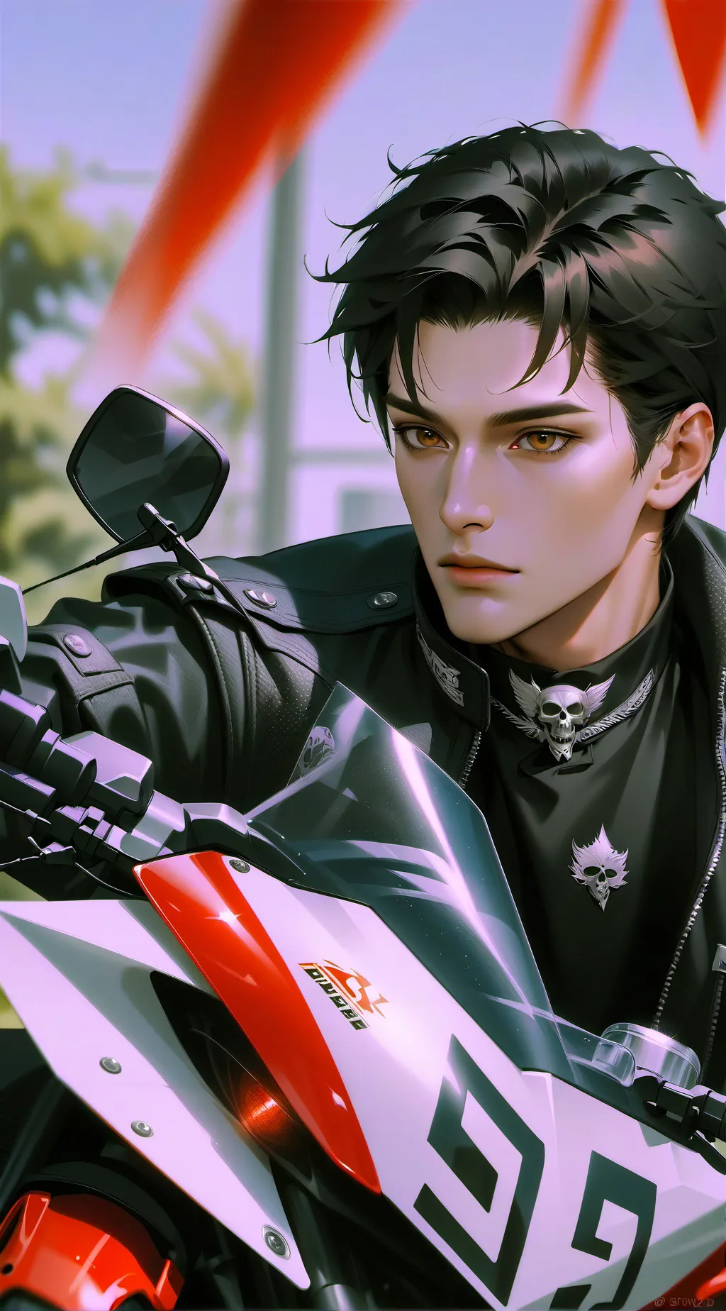 ai character: Théo  background