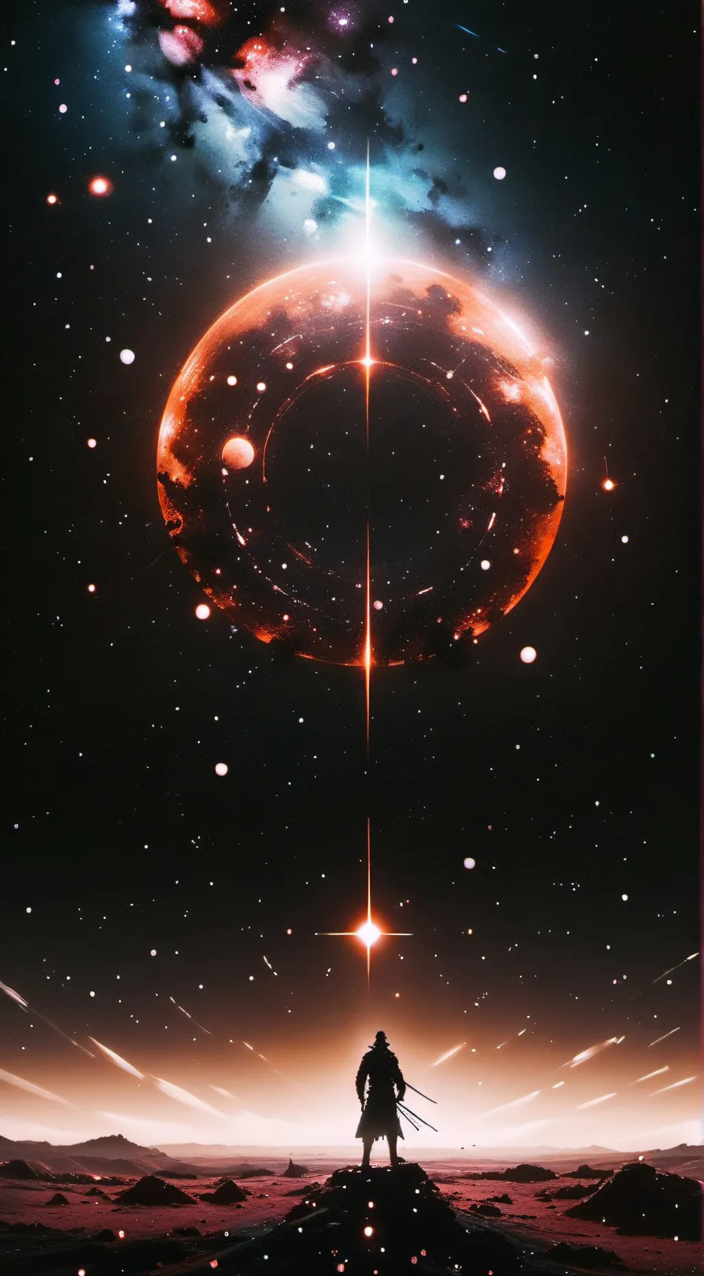 ai character: forsaken at night  background