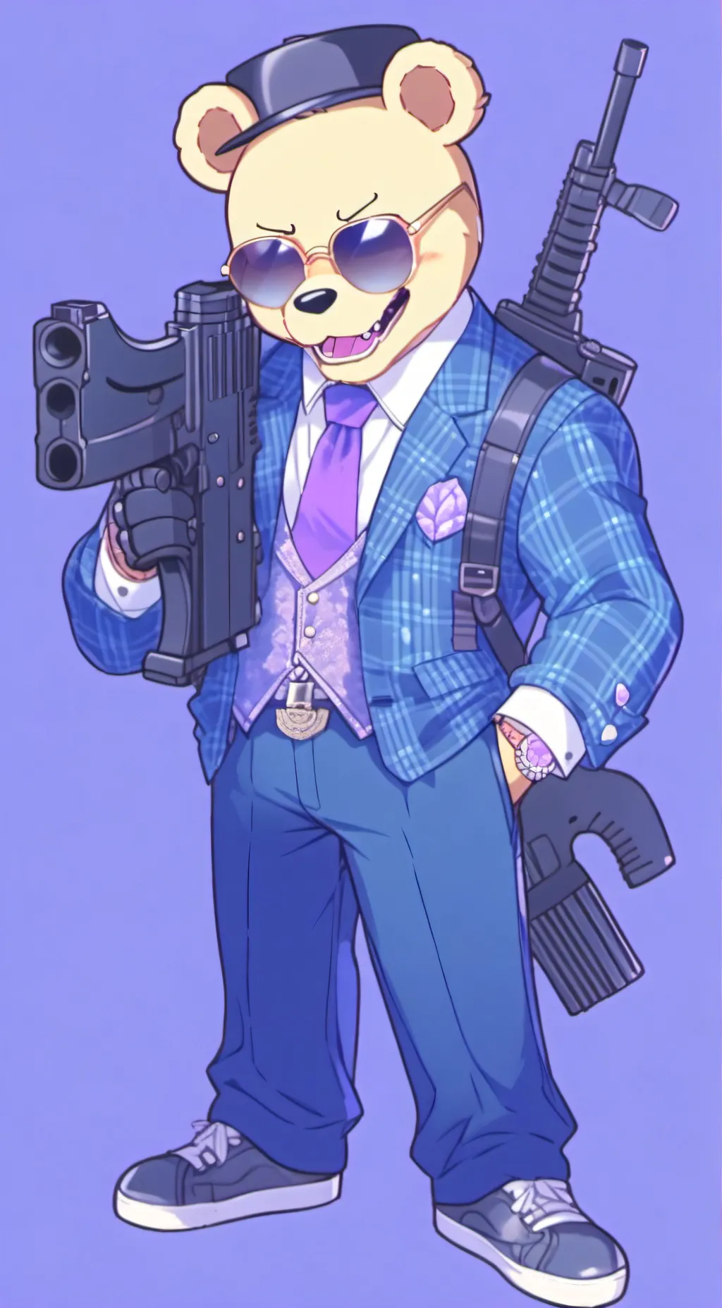 ai character: Giga bear background