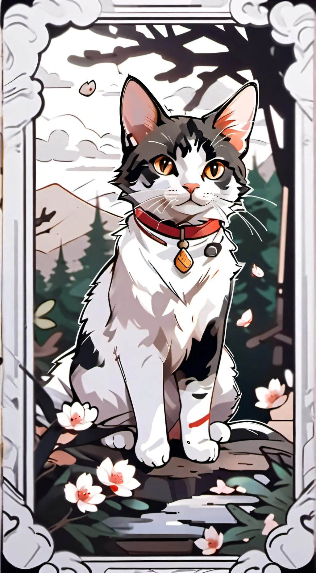 ai character: Cookie kitten background