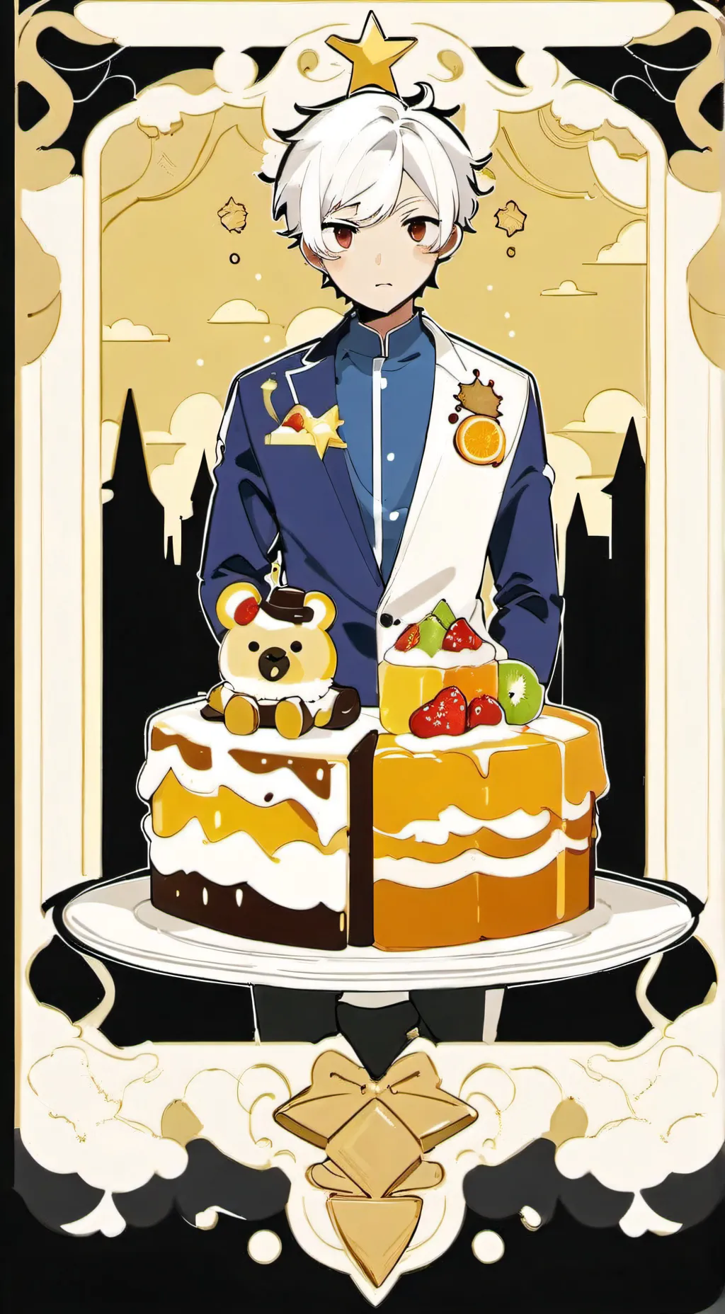 ai character: Fruitcake child AU background