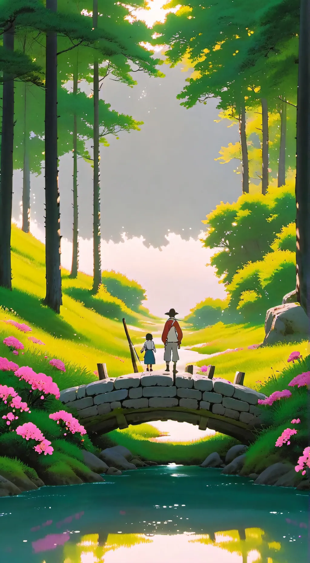 ai character: mundo de palitos  background