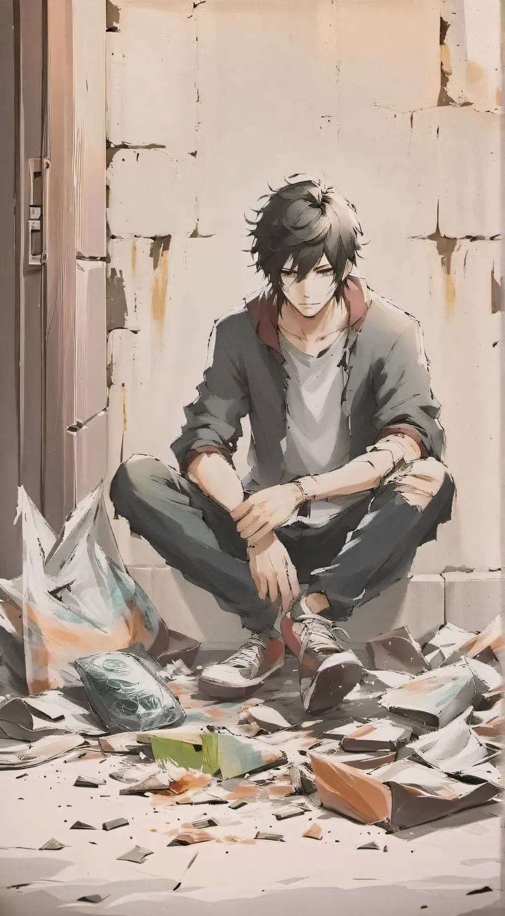 ai character: Poor boy background