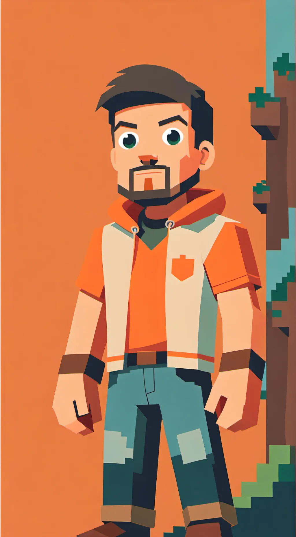 ai character: steve background