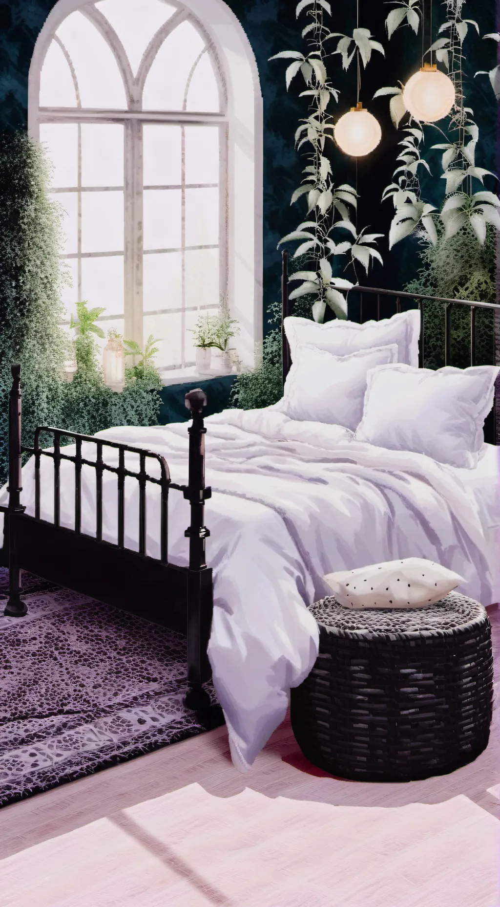 ai character: Squid game house background