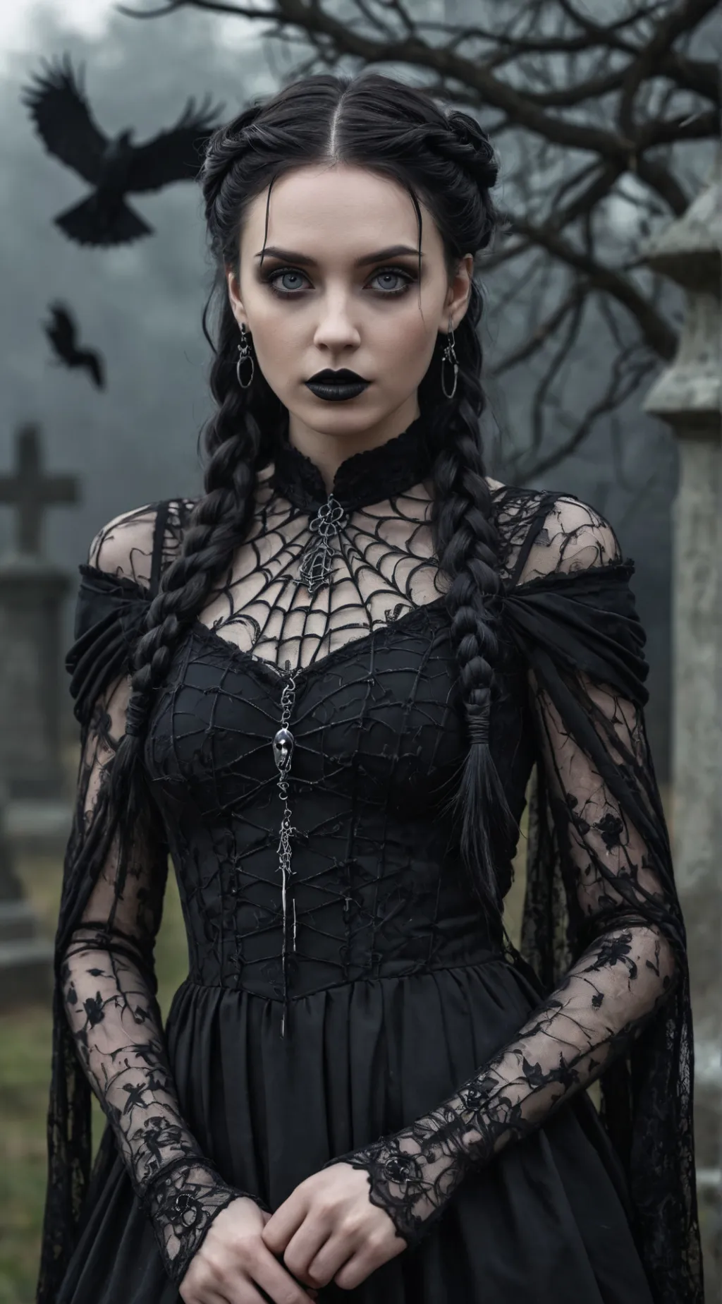 ai character: Wednesday Addams background