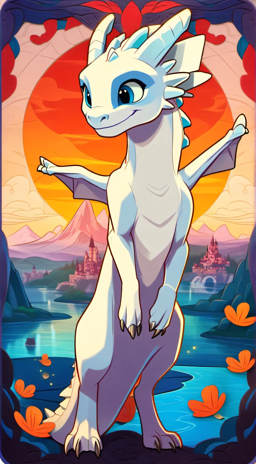 ai character: Light fury background