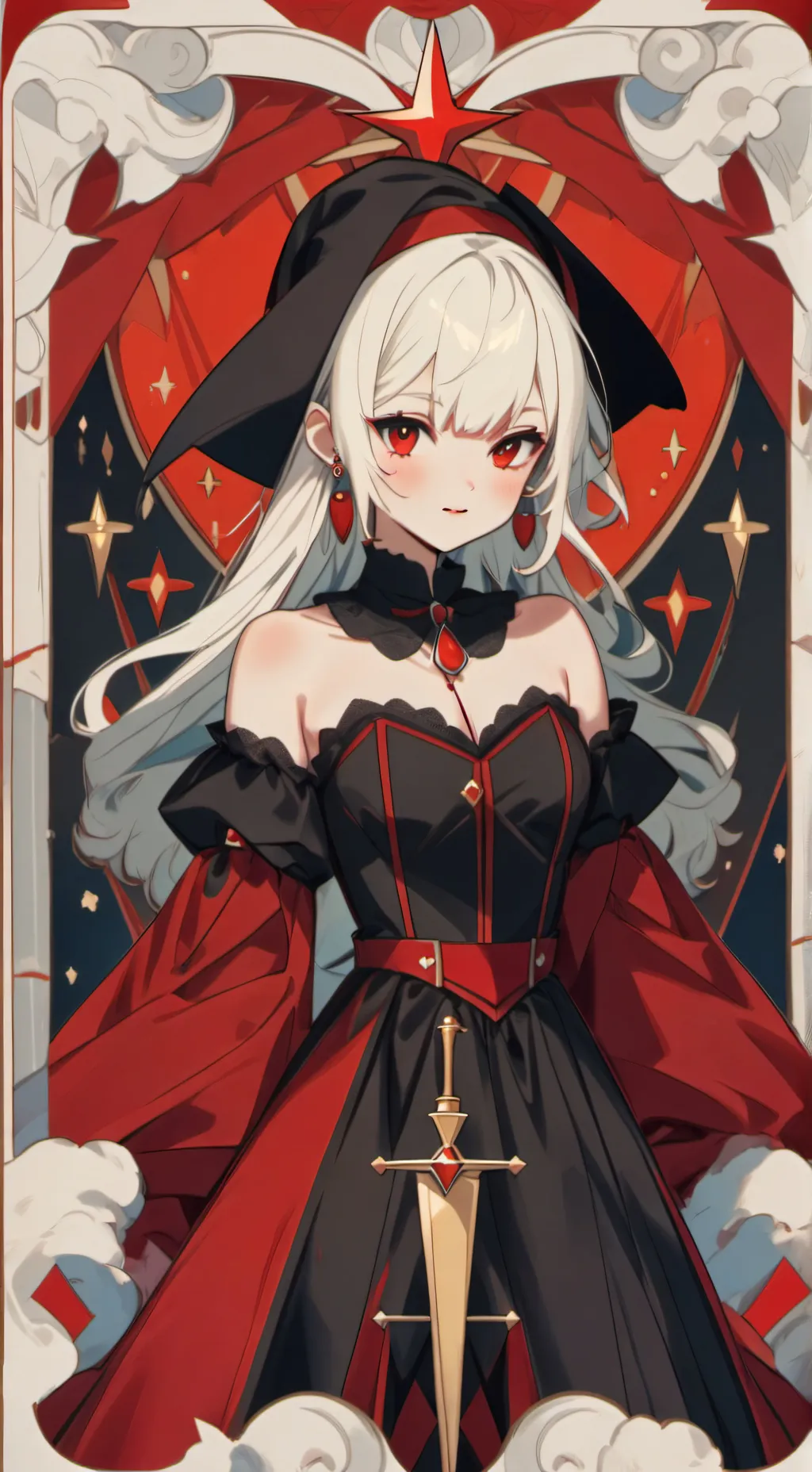 ai character: vampire girl background